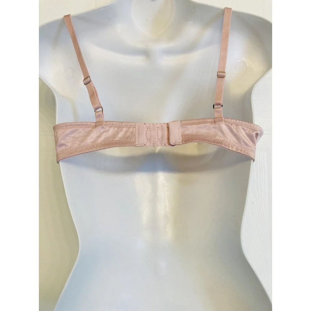Wacoal 65781 Seductress‎ Semi Demi Sheer Floral Embroidered Bra Size 34B Pink